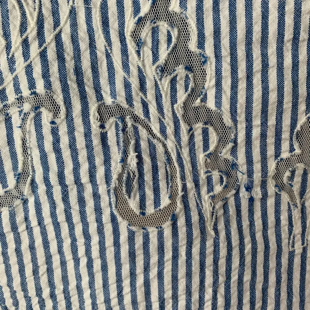 Zara blue white